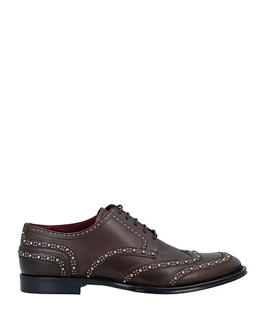 DOLCE&GABBANA Laced shoes Brown Calfskin