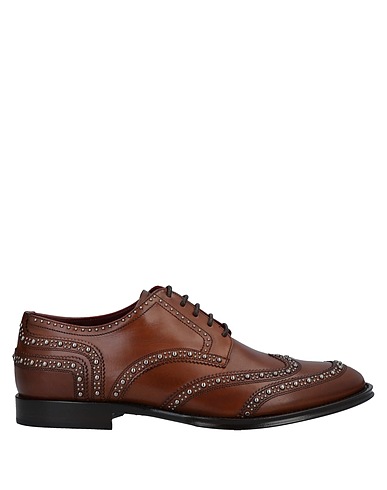 DOLCE&GABBANA Laced shoes Tan Calfskin