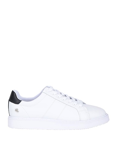 LAUREN RALPH LAUREN Sneakers ANGELINE II NAPPA LEATHER SNEAKER
 Weiß 100% Rindsleder