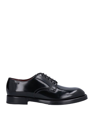 DOLCE&GABBANA Stringate Nero 100% Pelle di vitello