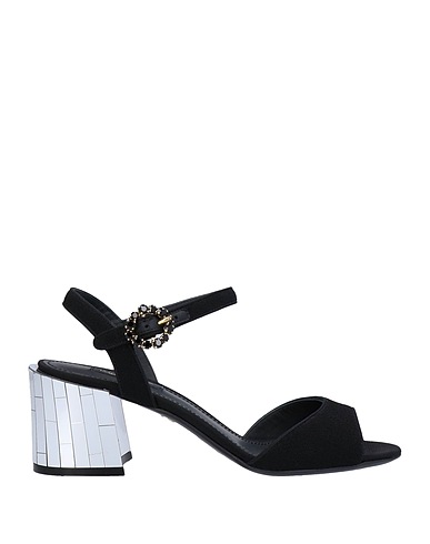 DOLCE&GABBANA Sandals Black Textile fibers