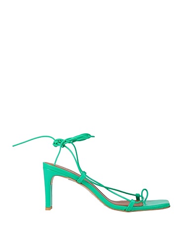 ALOHAS Flip flops Emerald green Leather