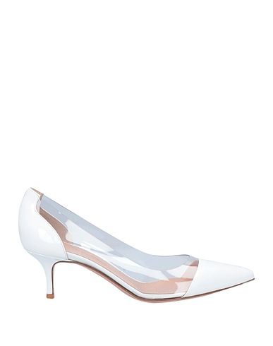 GIANVITO ROSSI パンプス ホワイト 革 / プラスティック