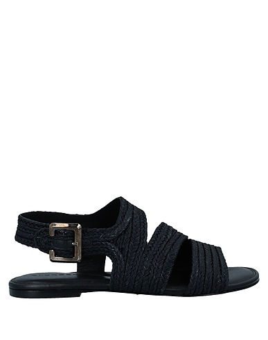 CLERGERIE Sandals Black Textile fibres
