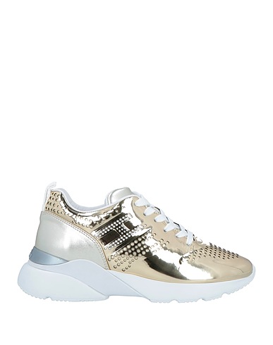 HOGAN Sneakers Platinum Textile fibres, Leather