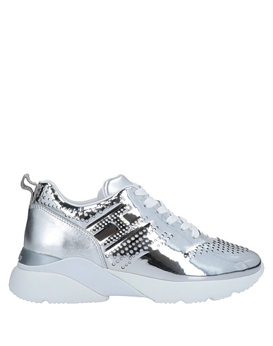 HOGAN Sneakers Silver Textile fibres, Leather