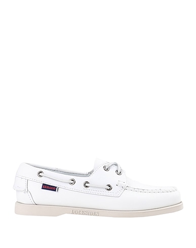 SEBAGO DOCKSIDES Loafers White 100% Leather