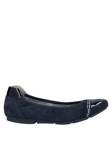 HOGAN Ballet flats Slate blue Leather