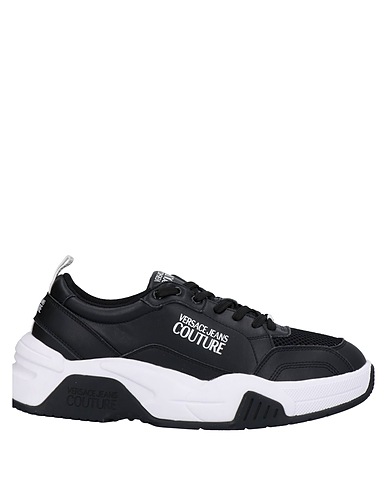 VERSACE JEANS COUTURE Sneakers Schwarz Leder, Gewebefasern
