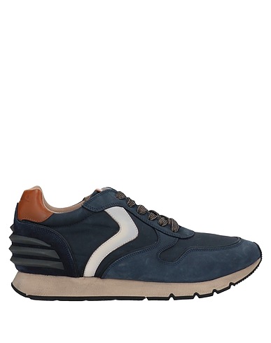 VOILE BLANCHE Sneakers Midnight blue Soft Leather, Textile fibres