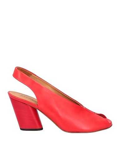HALMANERA Sandals Tomato red Leather