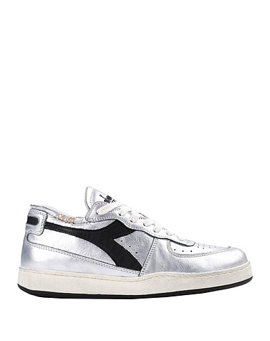 DIADORA HERITAGE Sneakers MI BASKET ROW CUT SILVER USED W
 Silver Leather