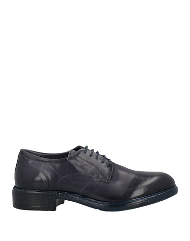PAKROS Laced shoes Midnight blue Calfskin