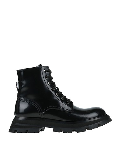 MCQUEEN Stiefelette Schwarz Leder