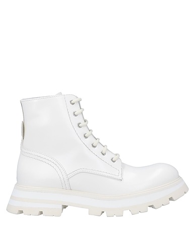 MCQUEEN Ankle boot White Soft Leather