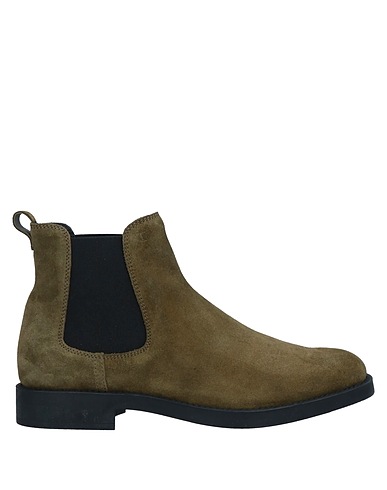TOD'S Stivaletti Verde militare Pelle