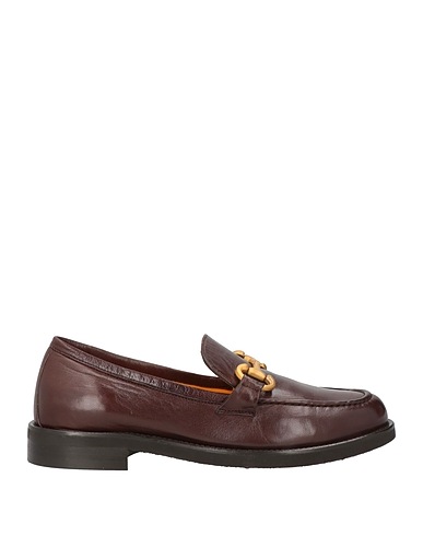 MARA BINI Loafers Chocolate brown Leather