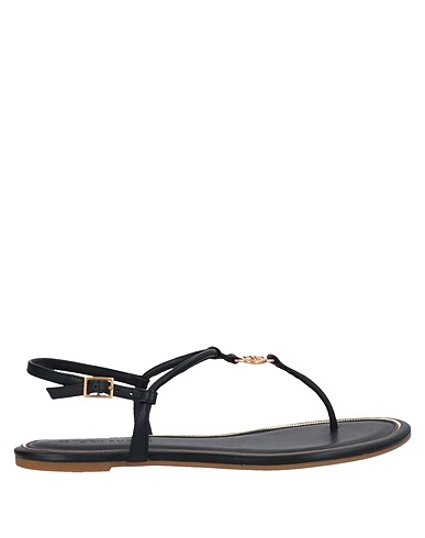 TORY BURCH Flip flops Black Leather