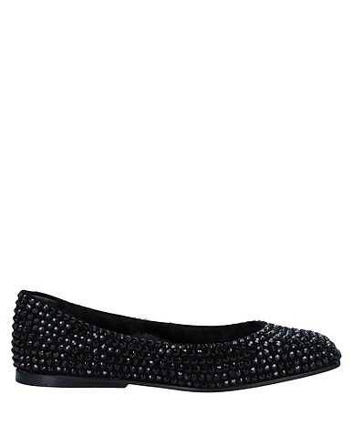 EDDY DANIELE Ballet flats Black Leather