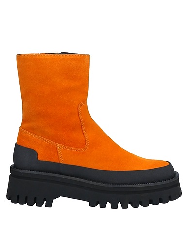 PALOMA BARCELÓ Ankle boot Apricot Leather, Textile fibres