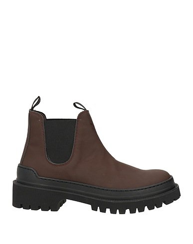 SEBOY'S Ankle boot Dark brown Soft Leather