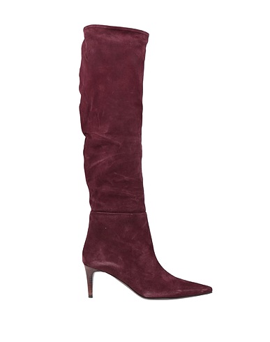 HAZY Boots Burgundy Leather