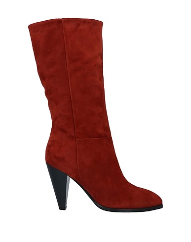PAOLA FERRI Boots BY ALBA MODA Brick red Sheepskin