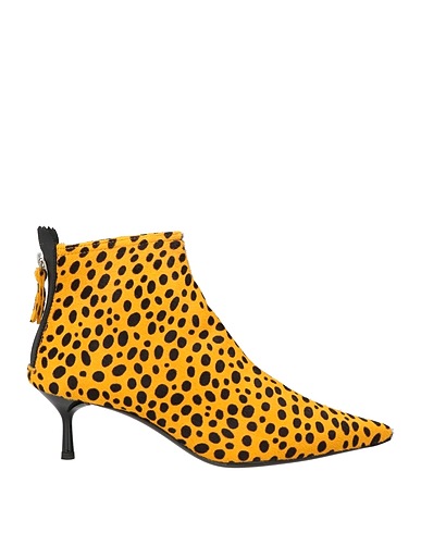 AGL Bottine Jaune-orange Cuir