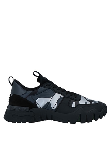 VALENTINO GARAVANI Sneakers Black Soft Leather, Rubber