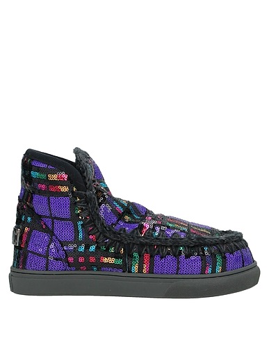 MOU Ankle boot Purple Other Fibres, Wool