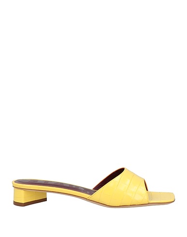 STAUD 샌들 SIMONE SANDAL
 옐로우 100% 보바인 가죽