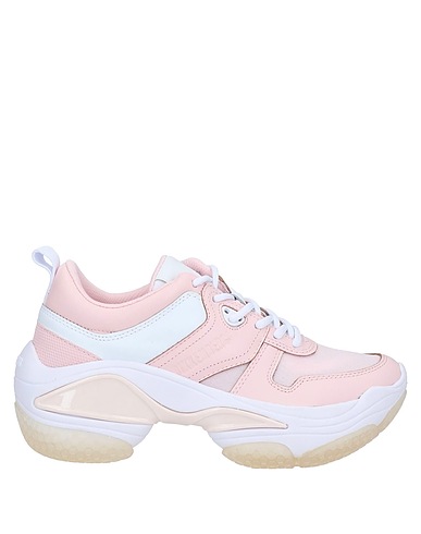 BIKKEMBERGS Sneakers Rosa Leder, Gewebefasern, Andere Fasern