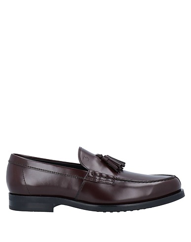 TOD'S Loafers Burgundy Calfskin