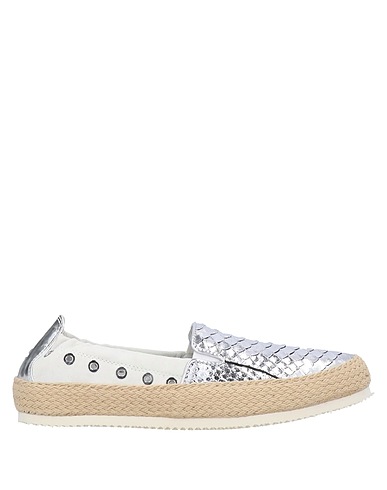ROBERTO BOTTICELLI Espadrilles Silver Snakeskin, Leather