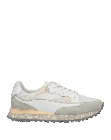 HIDNANDER Sneakers Bianco Pelle, Fibre tessili