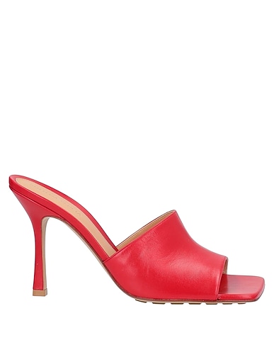 BOTTEGA VENETA Sandals Red Soft Leather