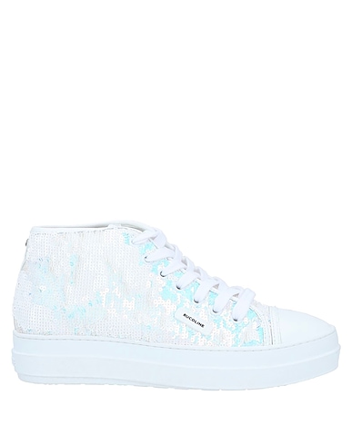RUCOLINE Sneakers White Leather, Textile fibers