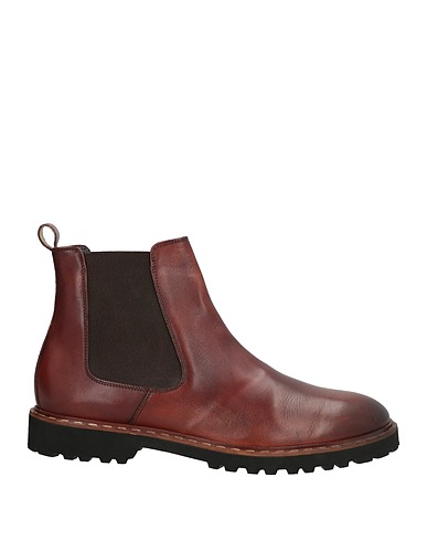 EXTON Ankle boot Brown Leather