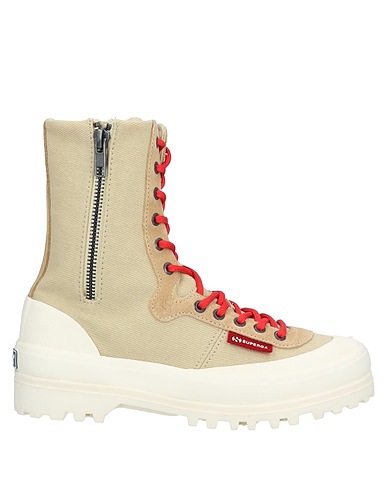 PAURA x SUPERGA Ankle boot Sand 90% Cotton, 10% Leather