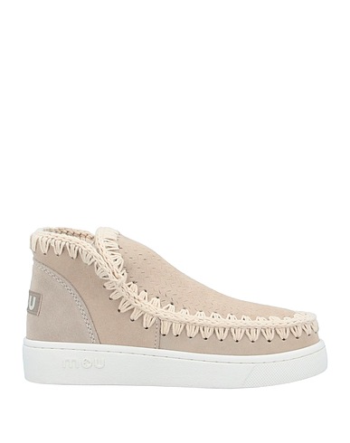 MOU Stiefelette Beige Rindsleder