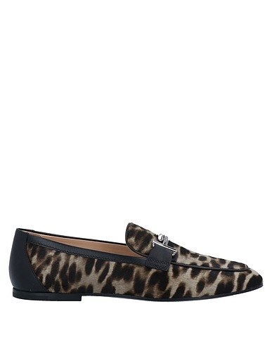 TOD'S Loafers Light grey Soft Leather