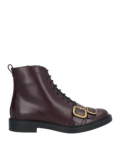TOD'S Stivaletti Prugna Pelle