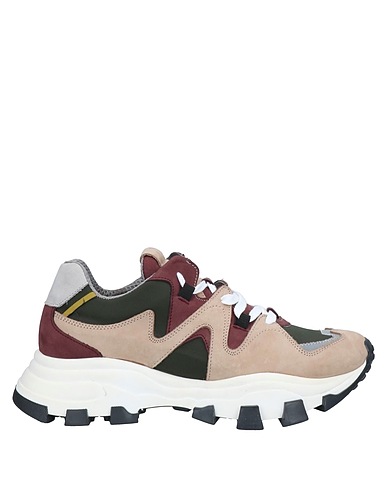 CINZIA ARAIA Sneakers Beige Leather, Textile fibers