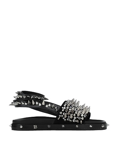 BALMAIN Sandals Black Calfskin