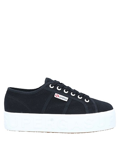 SUPERGA Sneakers Nero Fibre tessili