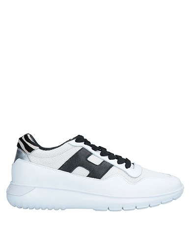 HOGAN Sneakers Blanco Cuero, Fibras textiles