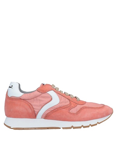 VOILE BLANCHE Sneakers Pink Textile fibers, Soft Leather