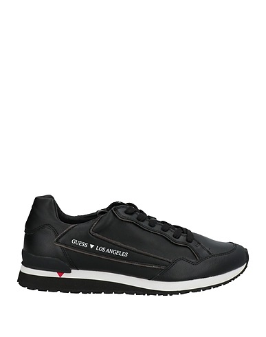 GUESS Sneakers Black Soft Leather, Other Fibres