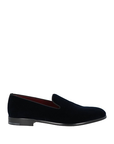 DOLCE&GABBANA Loafers Midnight blue 53% Viscose, 47% Cotton