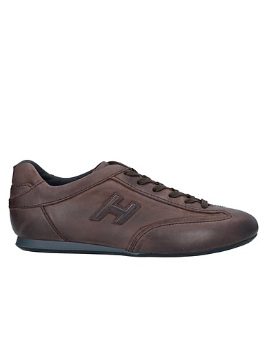 HOGAN Sneakers Dark brown Leather